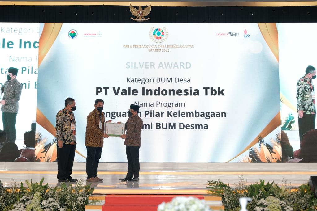 Konsisten Dorong Kemandirian Masyarakat Pkpm Pt Vale Raih Award