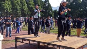 Kampanye Germas, Ratusan Warga Lutim Ikut Senam Massal