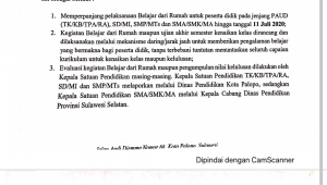 Walikota Palopo Perpanjang Libur Sekolah di Tengah Pandemi Covid-19