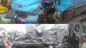 Truk VS Avanza di Luwu, Mobil Hancur, 4 Korban Dilarikan ke Rumah Sakit