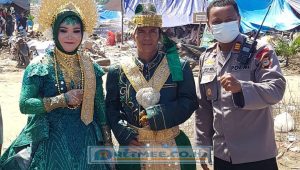 Cerita Bahagia di Tengah Bencana, Dua Sejoli Menikah di Tenda Pengungsian  Korban Banjir Luwu Utara