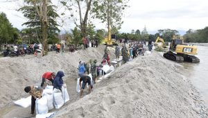 ASN Lutra Gotong Royong di Bantaran Sungai Masamba