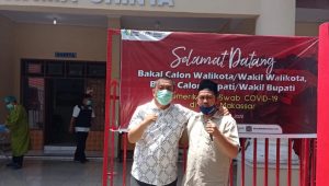 Sebelum Daftar ke KPU, Ibas – Rio Jalani Pemeriksaan Swab di Makassar