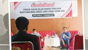 Pencoblosan Sudah Selesai Satu Pekan, Bawaslu Luwu Utara Baru Sosialisasi Produk Hukum Pemilihan Bupati-Wakil Bupati 2020