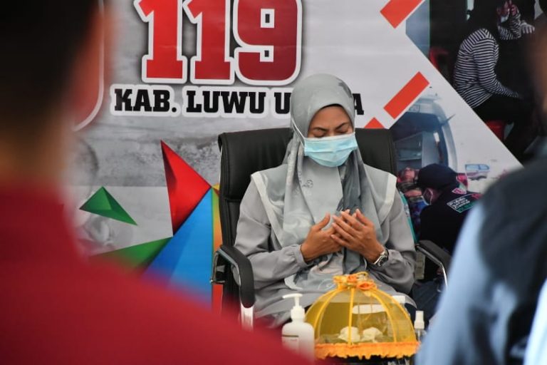 Resmikan Gedung PSC 119, Bupati Luwu Utara Pimpin Doa untuk Korban