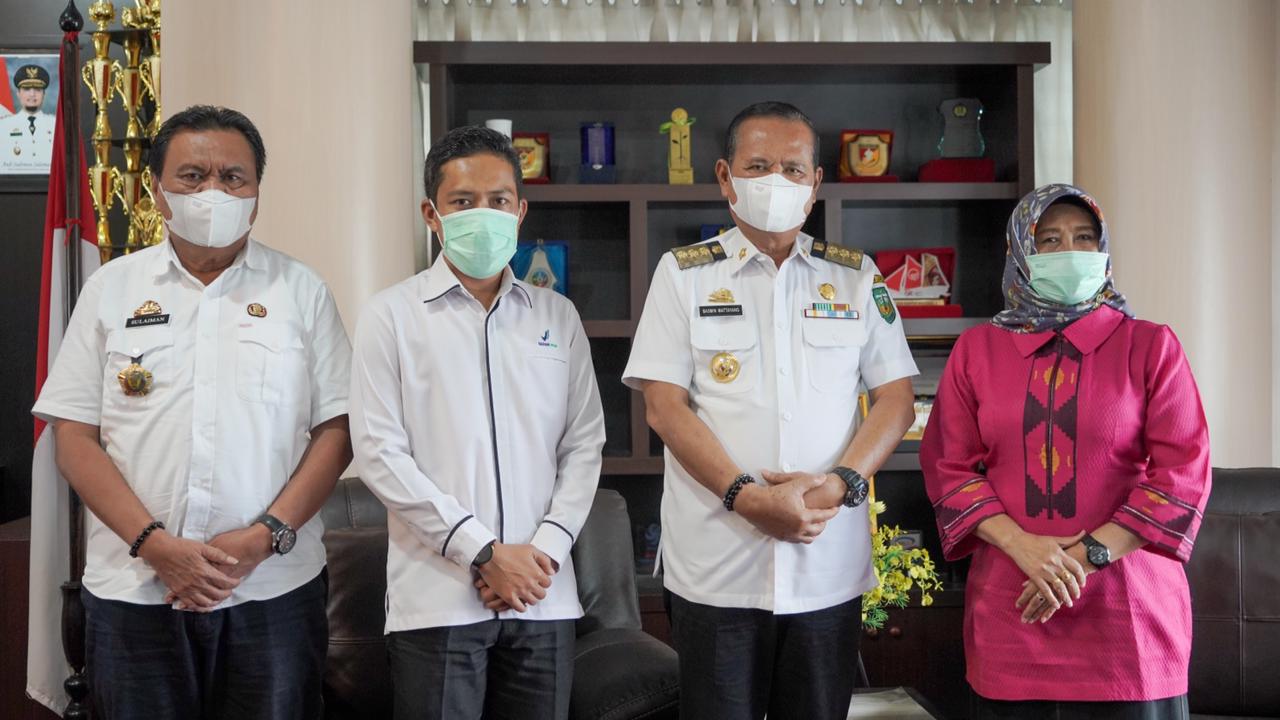 Baru Dilantik, Kepala Loka POM Kota Palopo Temui Bupati