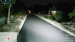 ADVETORIAL : Kerja Keras Dinas PUPR Luwu, Poros Lindajang-Salubua Kini Mulus