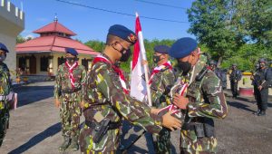 HUT Resimen Pelopor, Brimob Batalyon D Polda Sulsel Ambil Air Suci di Desa Pattimang