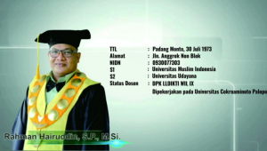 Usung Visi Perguruan Tinggi Berbasis Riset, Rahman Hairuddin Ditunjuk Sebagai Rektor UNCP