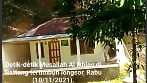 Video Amatir Detik-detik Longsor Timbun Musallah di Battang, Akses Palopo-Toraja Putus