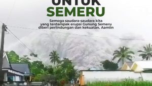 Erupsi Gunung Semeru, Bupati Luwu Utara Kirim Doa untuk Warga Terdampak