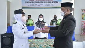 Hadiri Sertijab Camat Sukamaju Selatan, Bupati : Pimpinan itu Datang dan Pergi