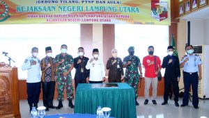 Bupati Lampung Utara Resmikan Gedung Tilang, PTSP dan Aula Kejaksaan