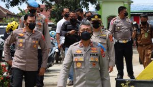 Wakapolda Lampung Pantau Vaksinasi Serentak di Lampung Utara