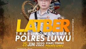 Meriahkan HUT Bahayangkara ke 76, Polres Luwu gelar Event Latber Trail Adventure