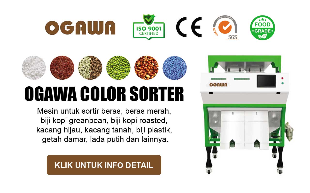 Mesin Color Sorter Beras dan Bijian