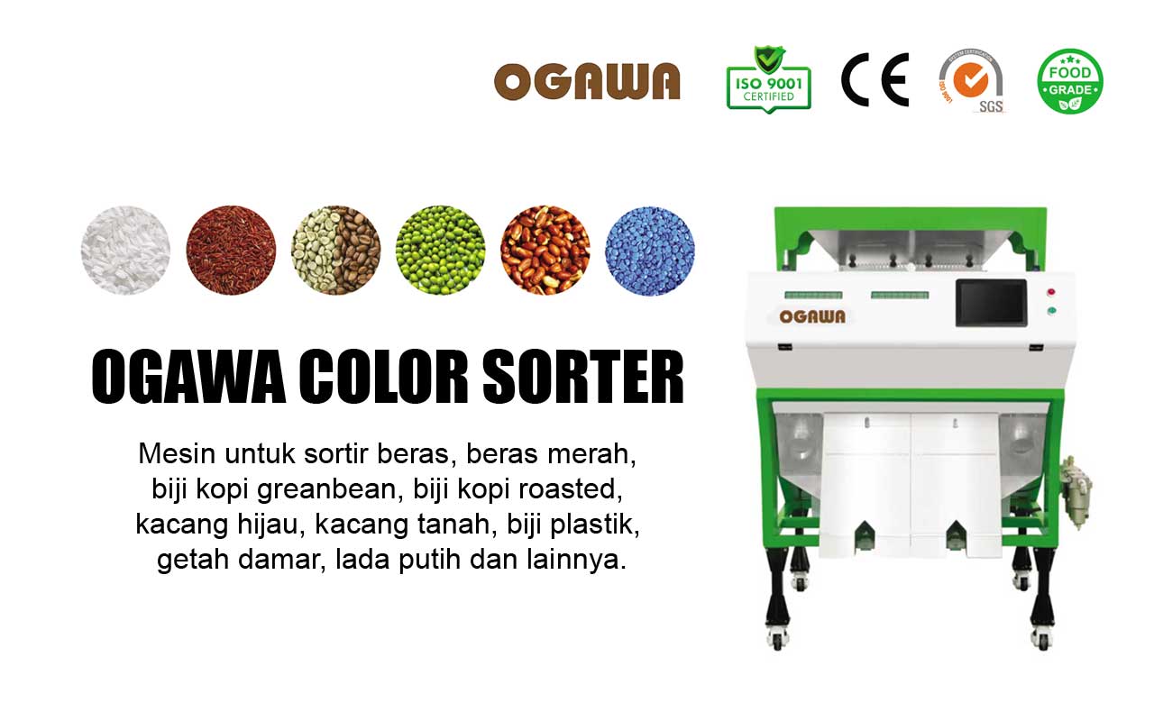 Mesin Color Sorter Beras dan Bijian