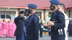 Pimpin Upacara Pengukuhan Wadansat dan Danden Gegana Polda Sulsel, Heru Novianto: Satuan Brimob Merupakan Satker Pelaksana