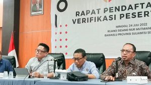 Tahapan Pemilu Serentak 2024, Bawaslu Sulsel Rapat Persiapan Pengawasan Pendaftaran dan Verifikasi Parpol