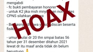 [HOAX] Informasi Pendataan Honorer K2 di Luwu