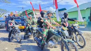 Bersama Personel TNI Koramil 1430-11 Masamba, Personel Yon D Pelopor Gelar Patroli Cipta Kondisi