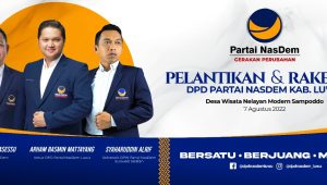 RMS Akan Lantik Ketua Nasdem Luwu, Soal Target di Pileg 2024 Arham Basmin Tak Ingin Takabur