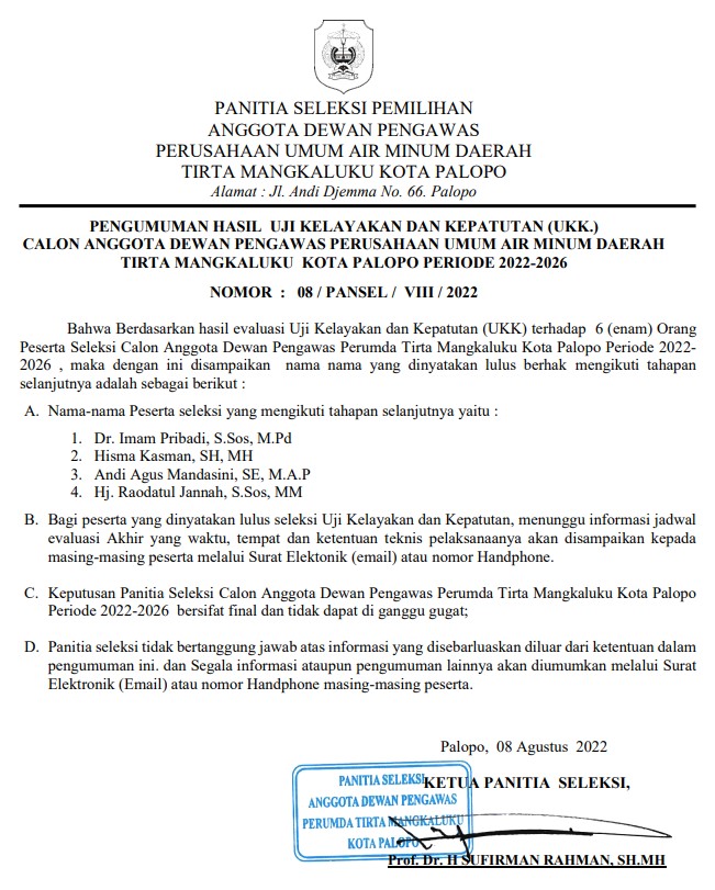 pengumuman 2