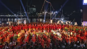 Ratusan Penari Meriahkan Pembukaan Makassar International Eight Festival and Forum 2022