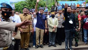 Sandiaga Uno Berkunjung Ke Kambo, Judas Amir Kenalkan Gelar Baru Palopo Sebagai Kota Wisata Kesehatan