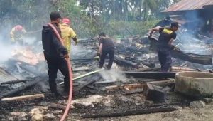 Tiga Unit Rumah di Lutim Habis Dilahap Api
