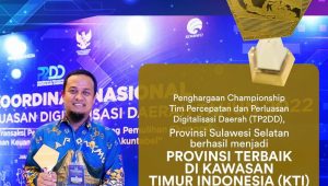 Pemprov Sulsel Raih Penghargaan Terbaik di Kawasan Timur Indonesia