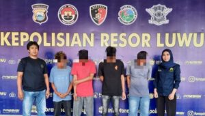 Sat Narkoba Polres Luwu Amankan 4 Pelaku Penyalahgunaan Narkoba