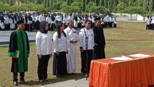Lantik 681 PPS se-Kabupaten Luwu, Ketua KPU Seluruh Penyelenggara Taati Setiap Tahapan Pemilu