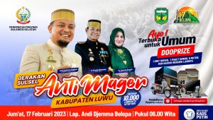 Gerak Jalan Anti Mager Dalam Rangka HUT Ke-17 Belopa, Pemkab Luwu Siapkan Rumah dan Umroh