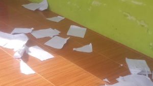 Dianggap Mengotori Dinding Kantor, Oknum Kades Tabah Cabut Pengumuman DPS