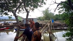 Siswa SDN 478 Barowa Menyeberangi Sungai Menggunakan Gabus, Bupati Luwu Berikan Bantuan untuk Pembangunan Jembatan