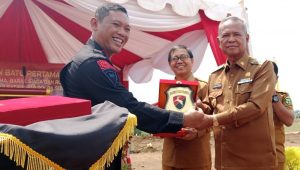 Bupati Luwu Hadiri Peletakan Batu Pertama Pembangunan Flat Patria dan Barak Siaga Batalyon D Pelopor