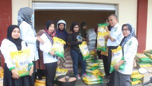 Stabilisasi Pasokan dan Harga Pangan, Distapan Luwu Pantau Penjualan Beras di Pasar Suli