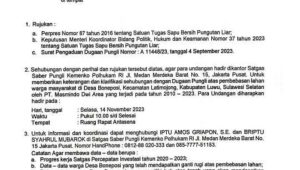 Saber Pungli Kemenko Polhukam Panggil Camat Latimojong dan Kades Boneposi Terkait Dugaan Pungli Pembebasan Lahan