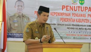 Penutupan PKP Angkatan XIII, Ahkam Basmin: Peningkatkan SDM ASN Merupakan Komitmen Bupati Luwu