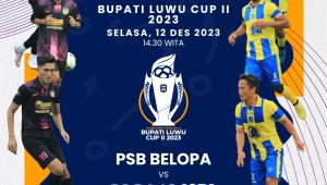 Babak Final Bupati Luwu Cup II Berlangsung Besok, PSB Belopa akan Berhadapan Dengan PS Bajo 1970