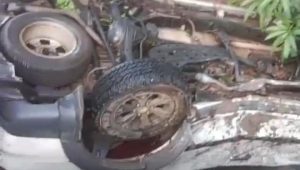 Berkendara Saat Mengantuk, Mobil Anggota Polres Luwu Timur Terjungkal, Satu Orang Tewas Di Tempat