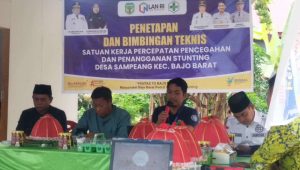 Tingkatkan Peran Aktif Masyarakat, Puskesmas Bajo Barat Bentuk SATKER Percepatan Pencegahan dan Penanganan Stunting
