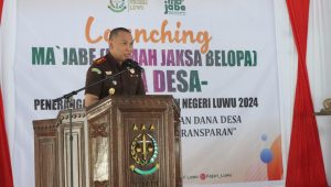 Tingkatkan Kesadaran Hukum Masyarakat Desa dan Optimalkan Restorative Justice, Kejari Luwu Launching Rumah Jaksa Belopa