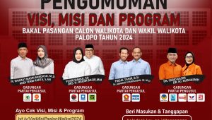 Diumumkan KPU Palopo, Ini Visi, Misi, dan Program Kerja Bakal Calon Walikota