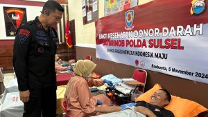 Rangkaian HUT Brimob Ke 79, Personel Batalyon D Pelopor Donor Darah