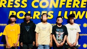 Lima Orang Pelaku Persetubuhan Anak Secara Bergilir Diamankan Polres Luwu, Satu Pelaku DPO