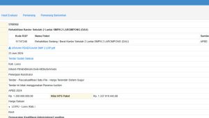 Terupdate ‘Tender Sudah Selesai’ Untuk Rehabilitasi SMPN 2 Larompong, Kepala BKAD Luwu Bantah Adanya Pengalihan DAU SG Pendidikan Tahun 2024