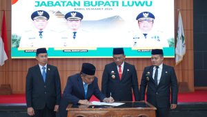 Serah Terima Jabatan Bupati Luwu, Patahudding Tegaskan Janji Politik yang Digaungkan akan Dilaksanakan