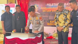 Kapolda Sulsel Letakkan Batu Pertama Pembangunan Flat Mako Batalyon D Pelopor